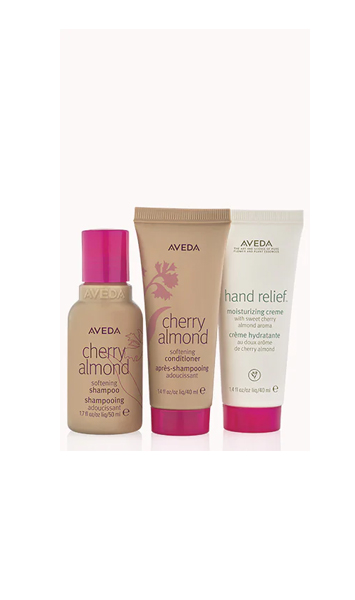 cherry almond softening travel set